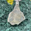 This is Magnificent Herkimer and Libyan Desert Tektite 925 Silver Pendant