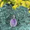 This is Deep Sugilite Oval Pendant