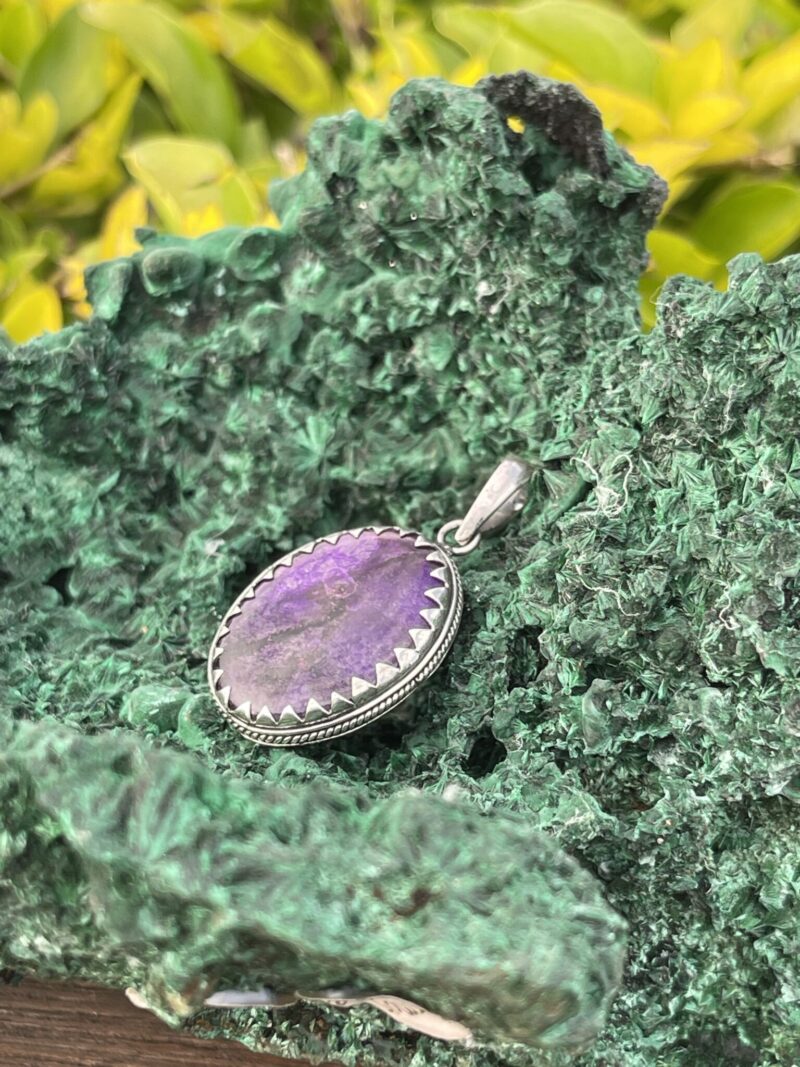 This is Deep Sugilite Oval Pendant