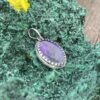 This is Deep Sugilite Oval Pendant