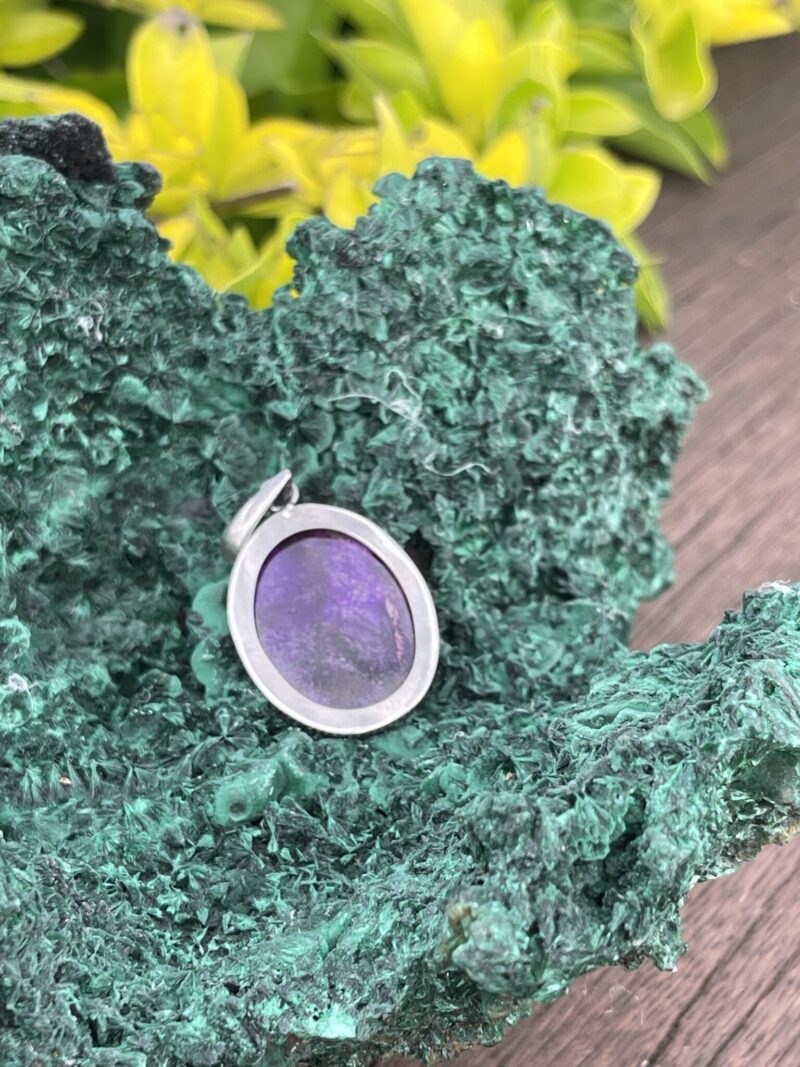 This is Deep Sugilite Oval Pendant