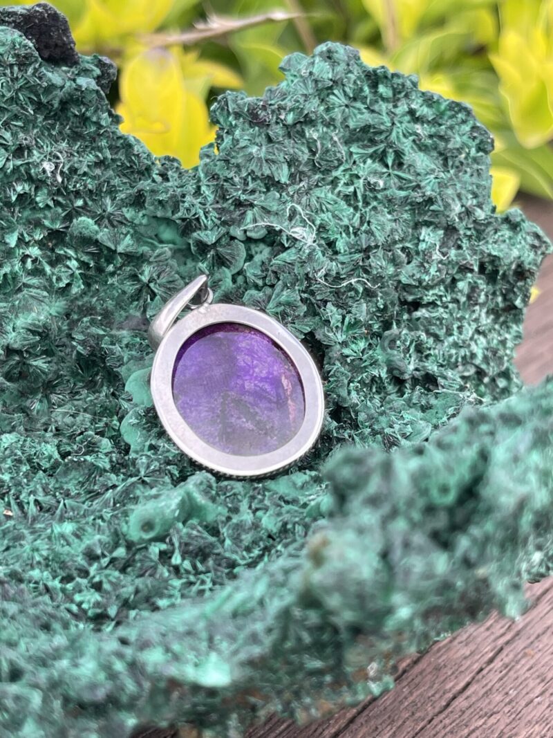 This is Deep Sugilite Oval Pendant