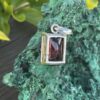 This is Fiery Garnet Silver Pendant of Love