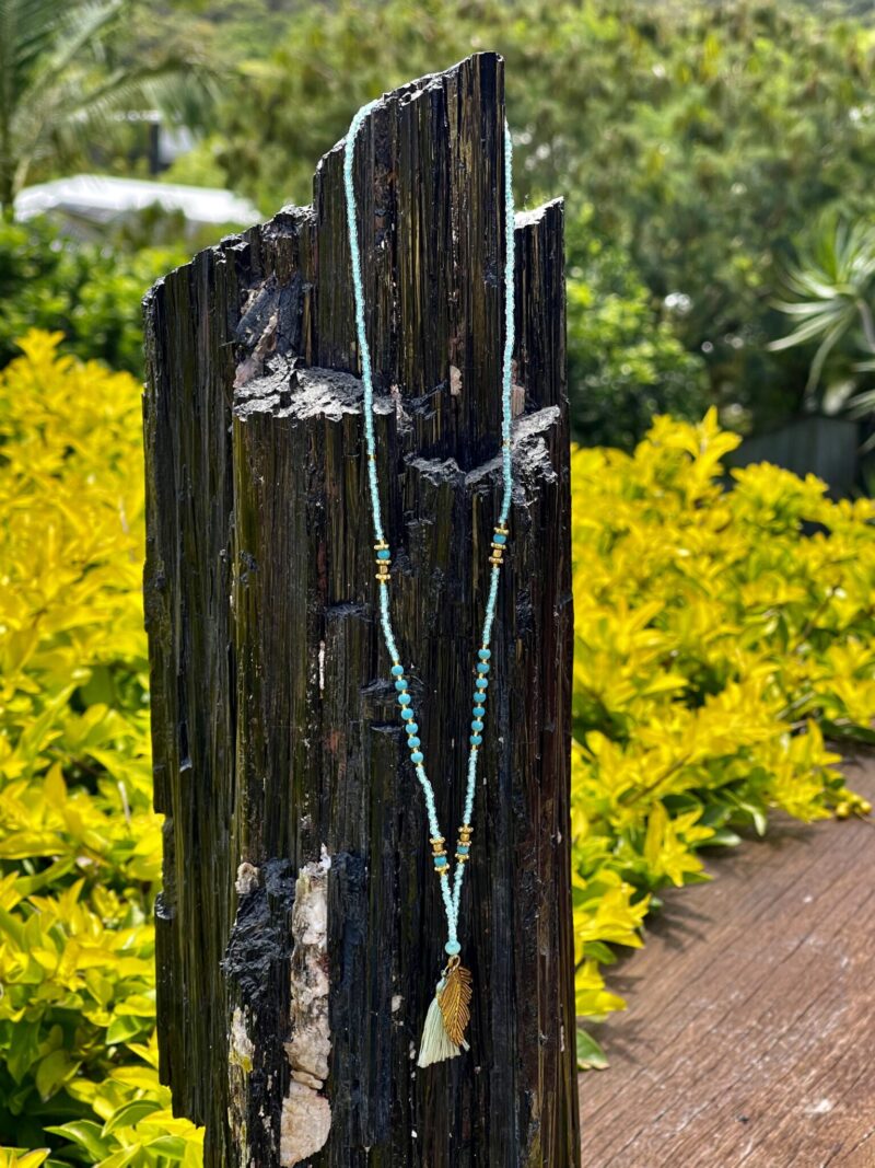 This is Cute Light Turquoise Bead Necklace