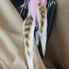 White and Pink Glitter These are String Feather Earrings – Elegance with a Touch of Magic