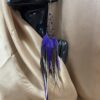 These are Purple Freedom Feather Earrings – Embrace Grace and Liberation