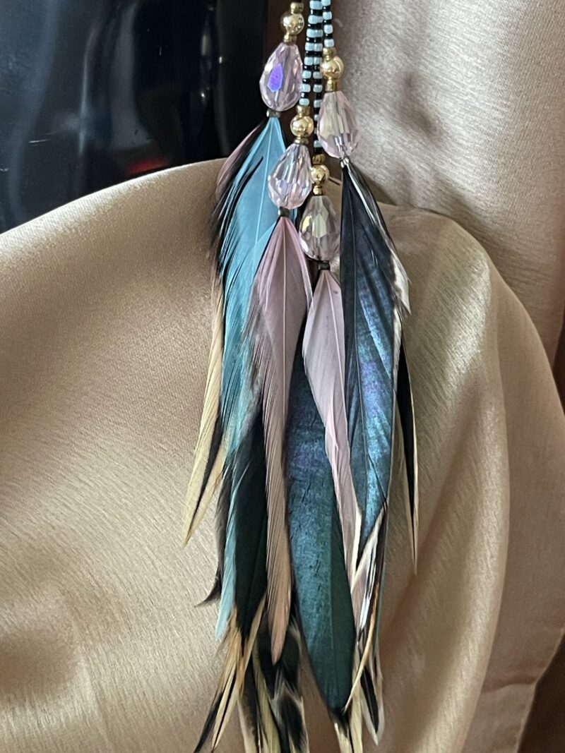 These are Magical Pastel Feather Earrings – A Dreamy Blend of Soft Elegance