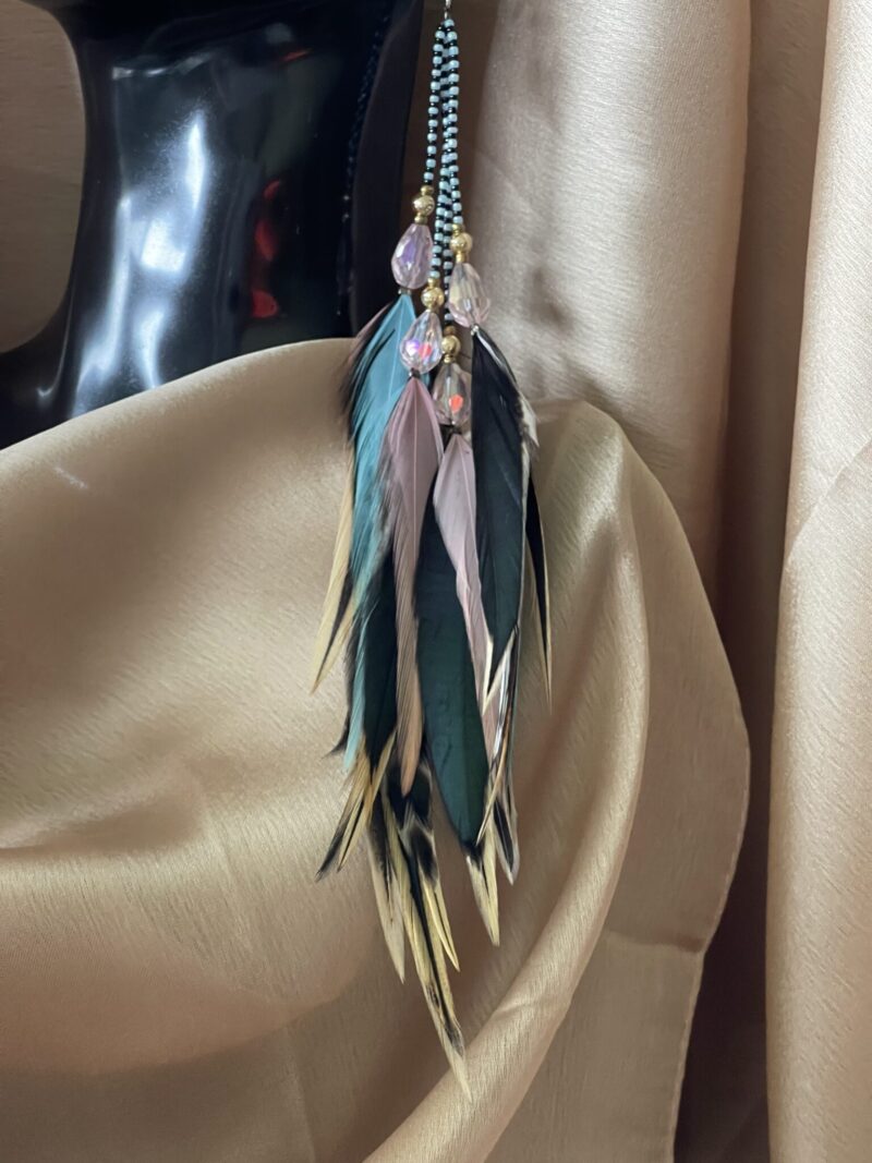 These are Magical Pastel Feather Earrings – A Dreamy Blend of Soft Elegance