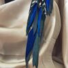 these are Seed of Life Midnight Feather Earrings – Mystical Elegance with Deep Energy