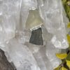 This is Maginicent Moldavite and Libyan Desert Glass Pendant in Silver ML509 Celestial Fusion Magnificent Moldavite