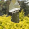 This is Maginicent Moldavite and Libyan Desert Glass Pendant in Silver ML509 Celestial Fusion Magnificent Moldavite