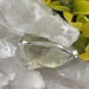 This is Moldavite Libyan Desert Glass Pendant in Silver ML550 Celestial Glow: Moldavite and Libyan Desert Glass Pendant in Silver