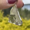 This is Moldavite Libyan Desert Glass Pendant in Silver ML550 Celestial Glow: Moldavite and Libyan Desert Glass Pendant in Silver