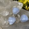 this is Heart of Tranquility: Blue Lace Agate Heart Pendant