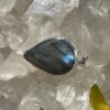 this is Mystical Beauty: Labradorite Teardrop Pendant in Silver