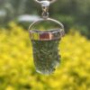 This is Radiant Moldavite Pendant in Silver M515 Radiant Transformation: Moldavite Pendant in Silver