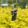 this is Cosmic Grace Moldavite Pendant in Silver M516