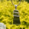 This is Stellar Essence Moldavite Pendant in Silver M522