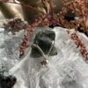 This is Luminous Verdant Moldavite Pendant in Silver M543