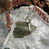 This is Verdant Whisper Moldavite Pendant in Silver M544