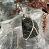 This is Celestial Fusion: Moldavite Herkimer Diamond Pendant  M546