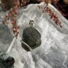 This is Galactic Glow Moldavite Pendant in Silver M547