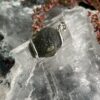 This is Galactic Glow Moldavite Pendant in Silver M547