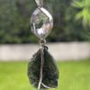 This is Celestial Fusion: Moldavite Herkimer Diamond Pendant  M546