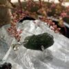 This is Aurora Green: Moldavite Pendant in Silver M552