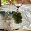 This is Cosmic Harmony: Moldavite Pendant in Silver M554