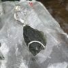 This is Universal Renewal: Moldavite Herkimer Diamond Pendant in Silver M525