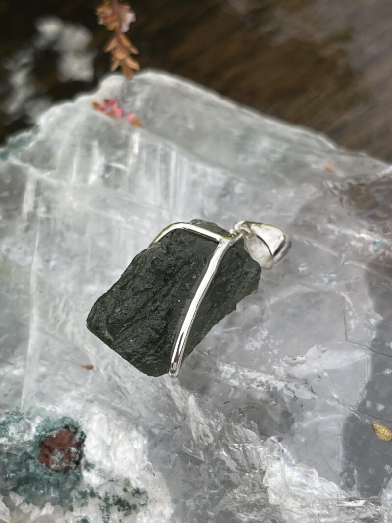 This is Ascendant Spirit: Moldavite Pendant in Silver M530