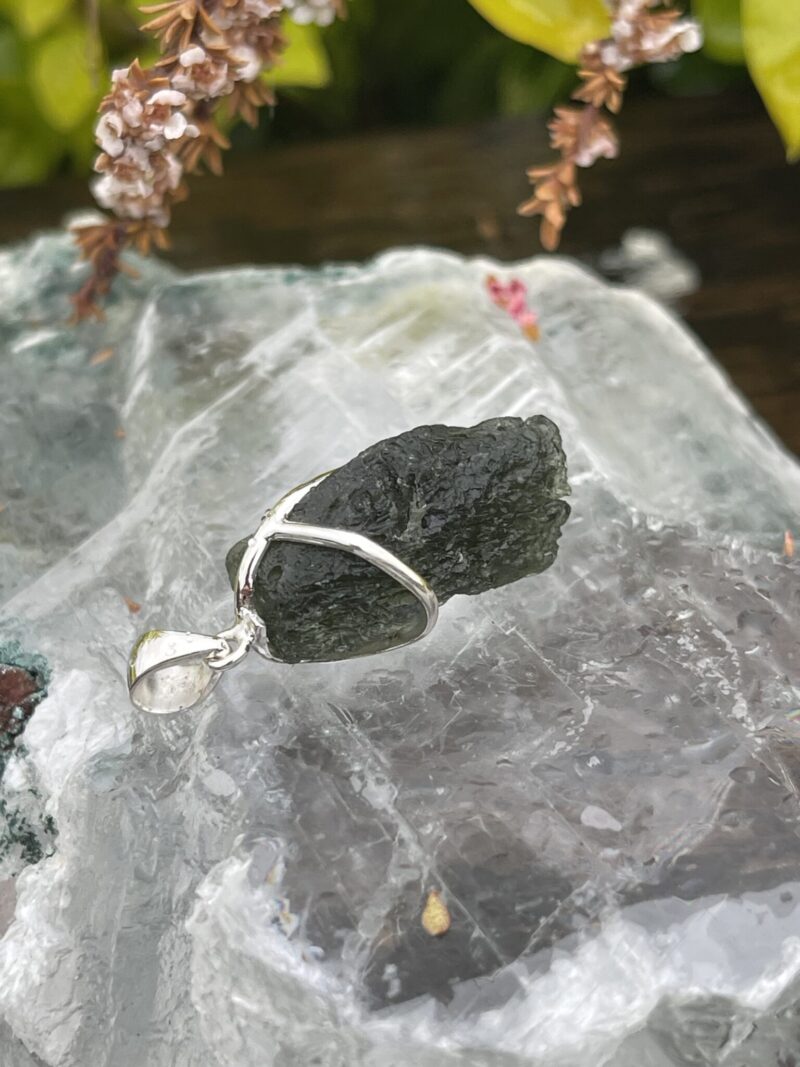 This is Ascendant Spirit: Moldavite Pendant in Silver M530