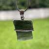 This is Essence of Clarity Moldavite Pendant in Silver M527