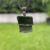 This is Essence of Clarity Moldavite Pendant in Silver M527