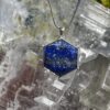 This is Lapis Lazuli Merkabah Star of David Silver Pendant