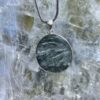 This is Round Seraphinite Pendant in Silver