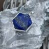 This is Lapis Lazuli Merkabah Star of David Silver Pendant