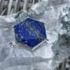 This is Lapis Lazuli Merkabah Star of David Silver Pendant