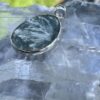 This is Round Seraphinite Pendant in Silver