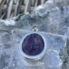 this is Round Charoite Pendant in Silver