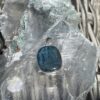 This is Round Blue Kyanite Pendant in Silver