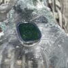 Round Green Aventurine Pendant in Silver