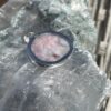 This is Round Pink Tourmaline in Quartz Pendant in Silver