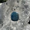 This is Round Blue Kyanite Pendant in Silver