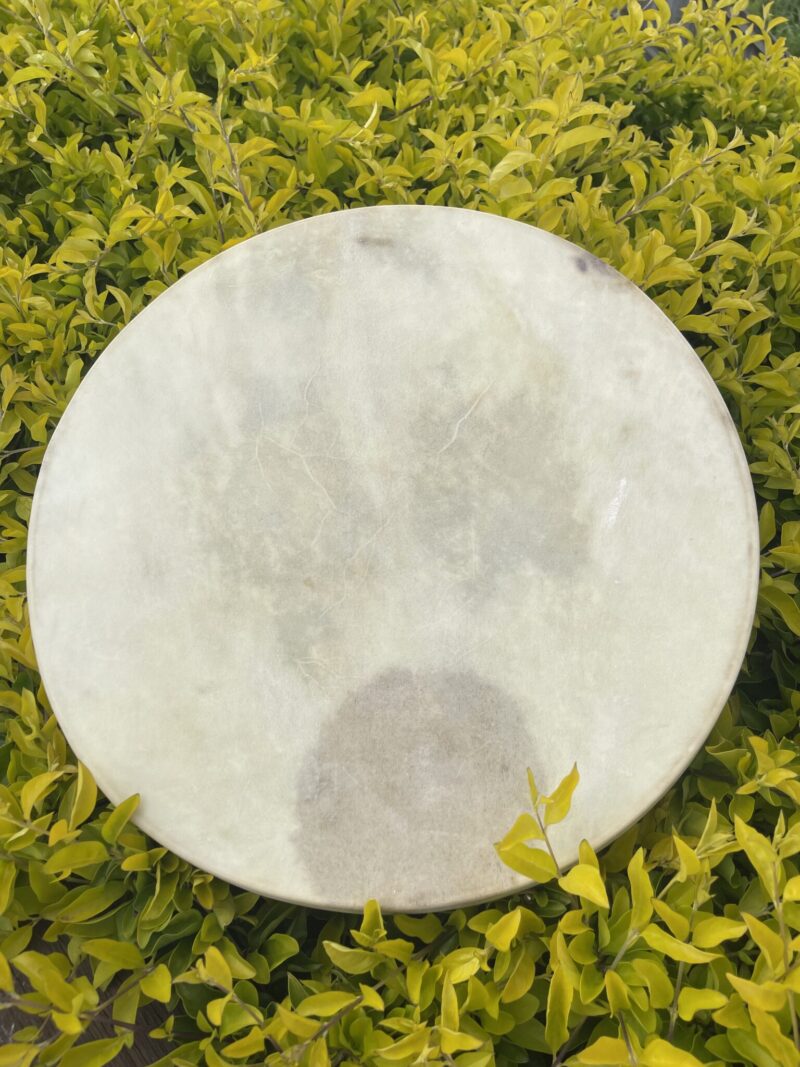 Harmonic Howl: Shamanic Drum with Wolf Handle