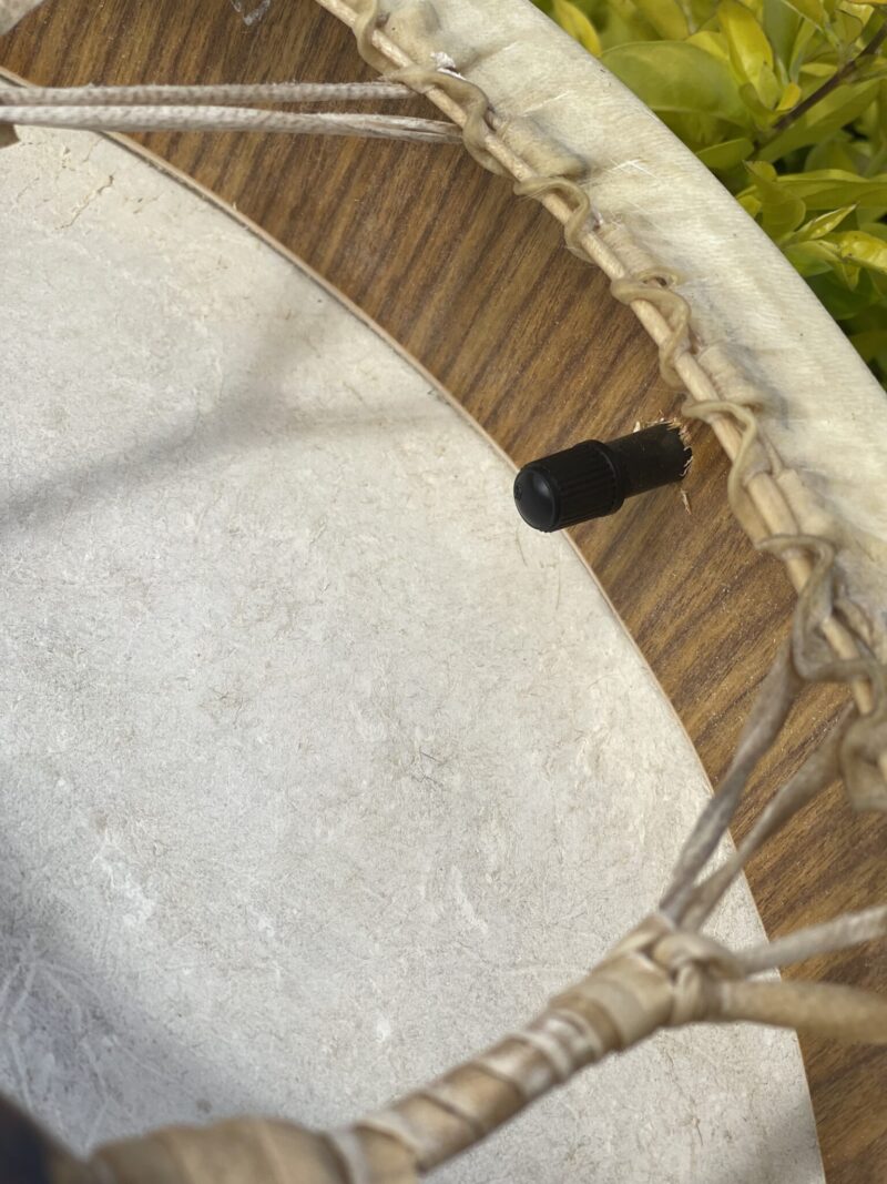 Harmonic Howl: Shamanic Drum with Wolf Handle