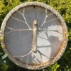 Sacred Resonance Shamanic Drum with Wolf Handle