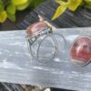 Rhodochrosite Cabochon Adjustable Ring – A Heartfelt Connection