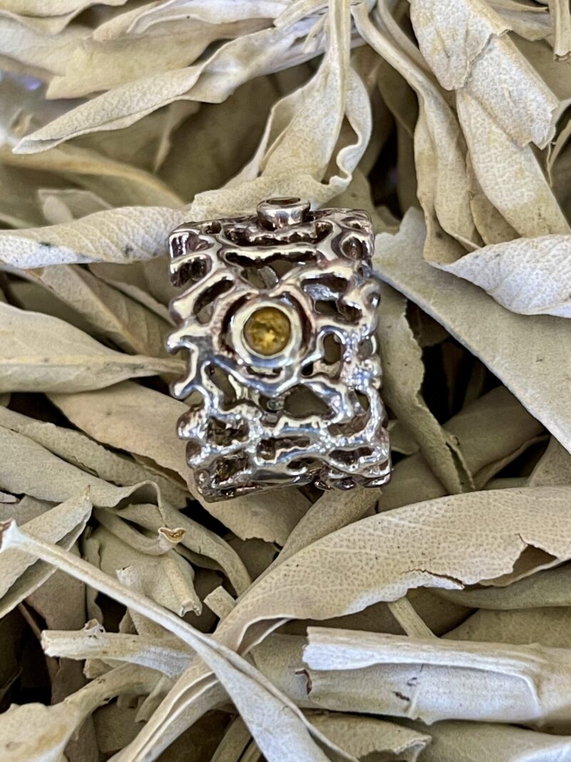 Citrine Magical Manifestation Silver Ring – A Radiant Talisman for Abundance